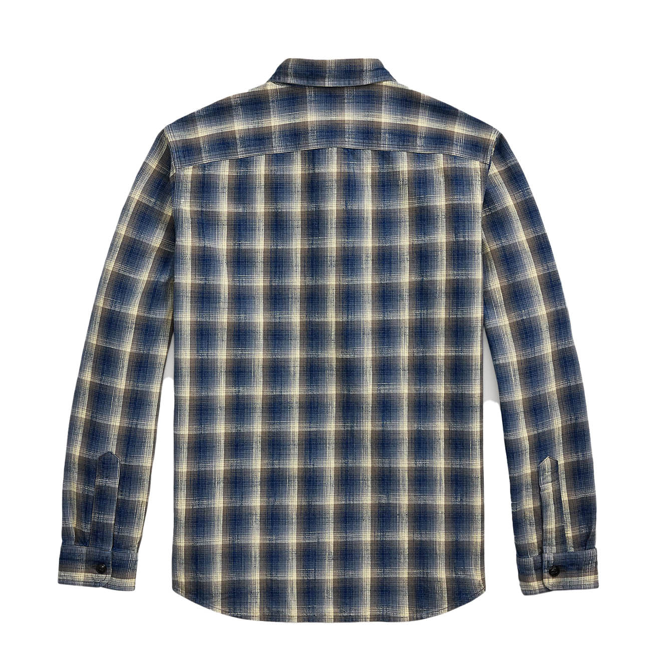RRL By Ralph Lauren Plaid Woven Workshirt Blue / Gray - Image 2