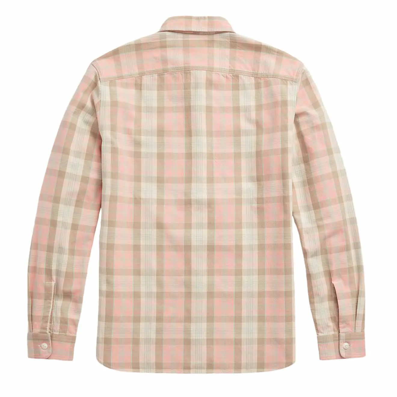 RRL by Ralph Lauren Plaid Woven Workshirt Pink Multi - Image 2