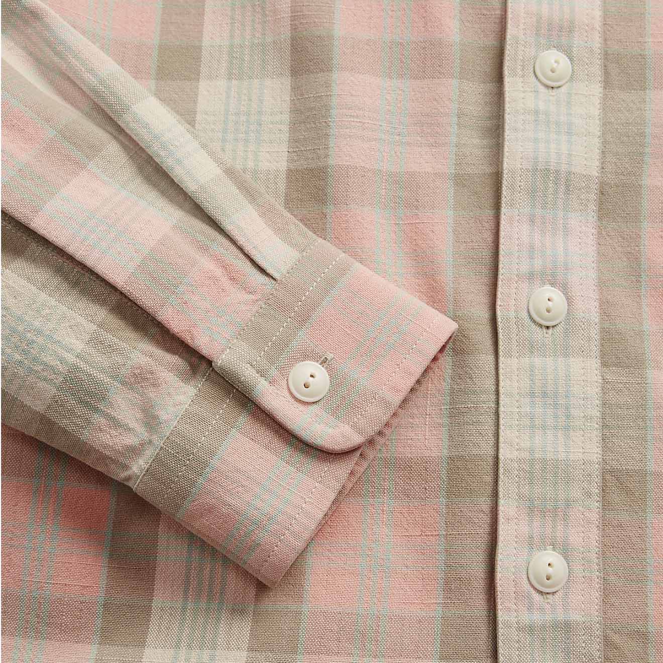 RRL by Ralph Lauren Plaid Woven Workshirt Pink Multi - Image 5