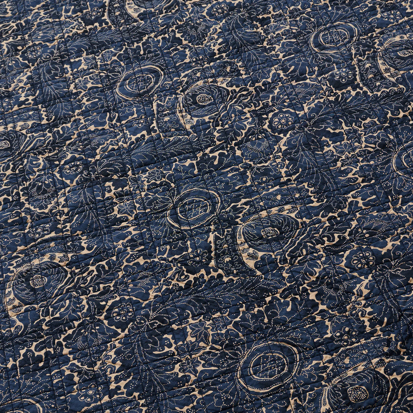 RRL by Ralph Lauren Queen Blanket Indigo / Cream - Image 3