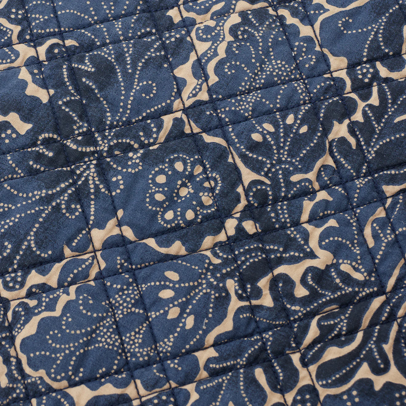RRL by Ralph Lauren Queen Blanket Indigo / Cream - Image 4