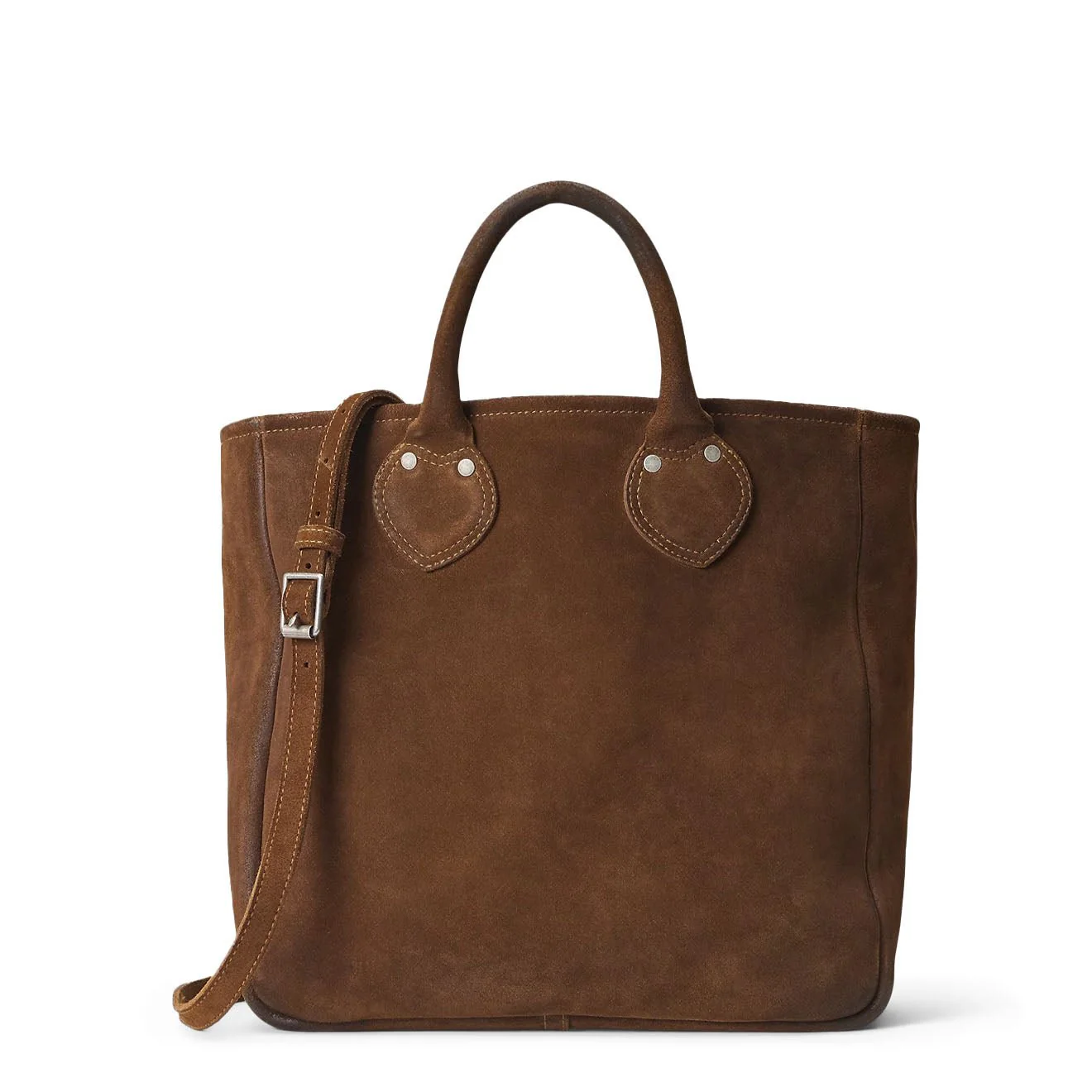 RRL By Ralph Lauren Roughout Suede Tote Brown