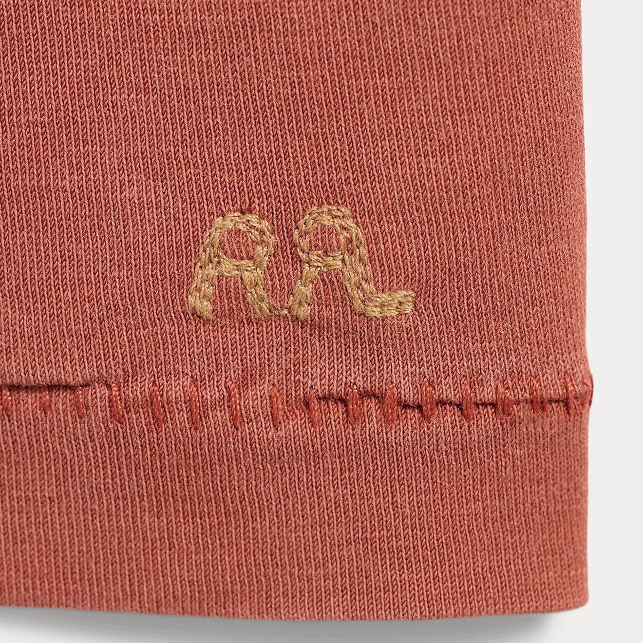 RRL By Ralph Lauren S/S Crewneck Short Sleeve T-Shirt Red - Image 3
