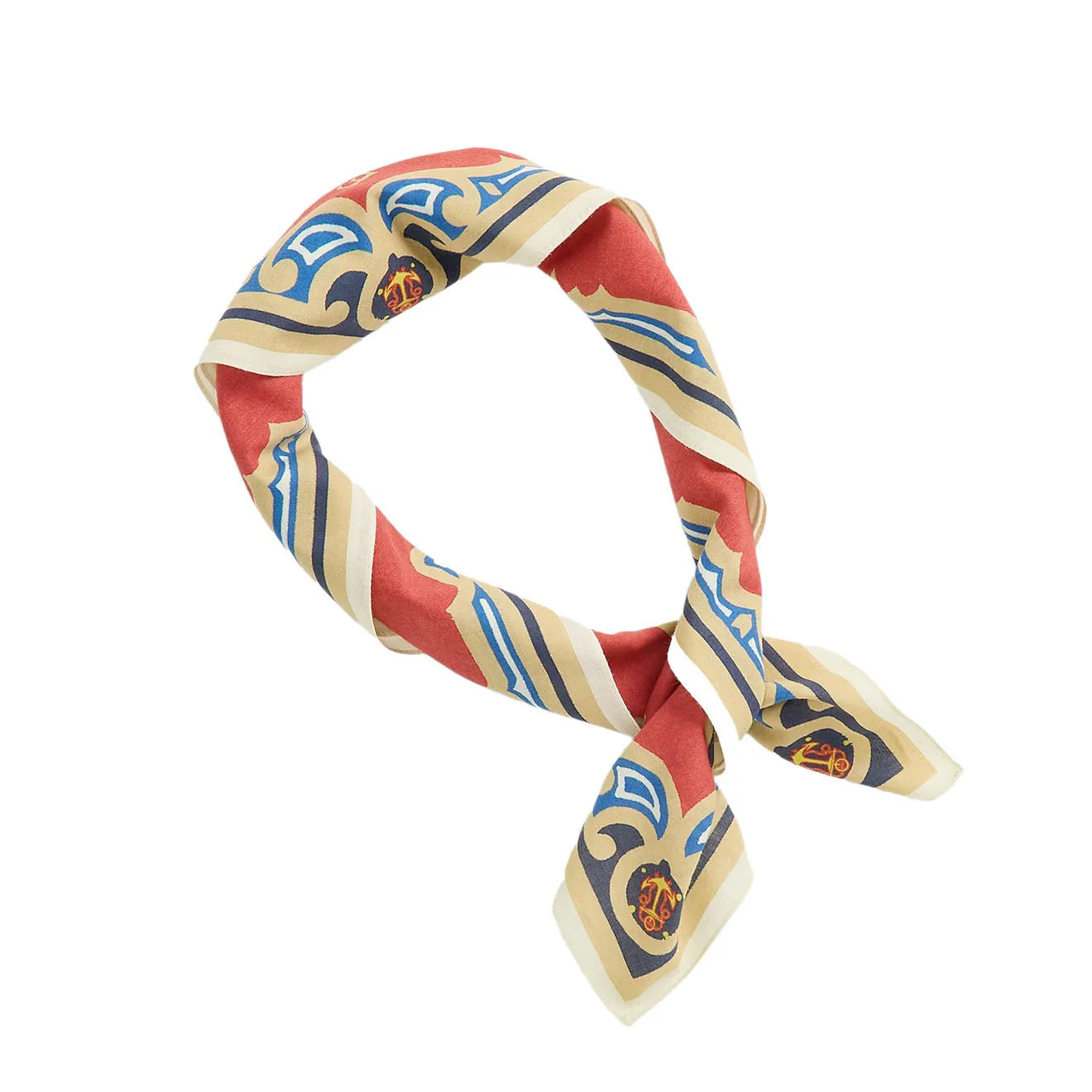 RRL By Ralph Lauren Sailboat-Print Cotton Bandanna Red/Multi - Image 2