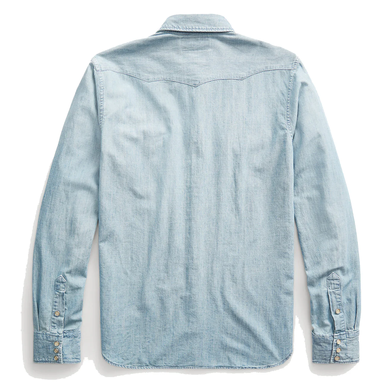 RRL by Ralph Lauren Slim Fit Chambray Western Shirt Davey Wash - Image 2
