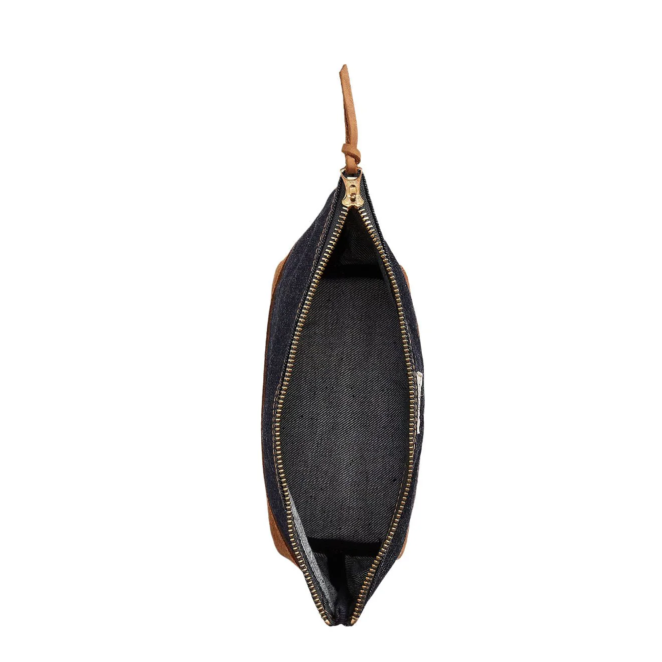 RRL By Ralph Lauren Suede-Trim Denim Pouch Indigo - Image 3