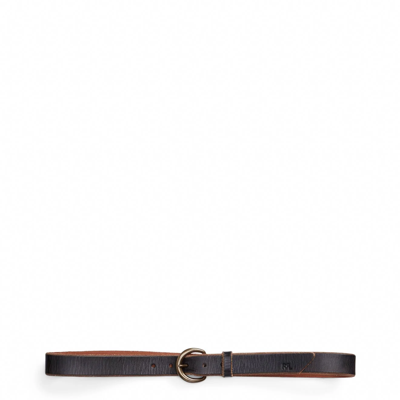 RRL By Ralph Lauren Tumbled Leather Belt Brown - Image 2