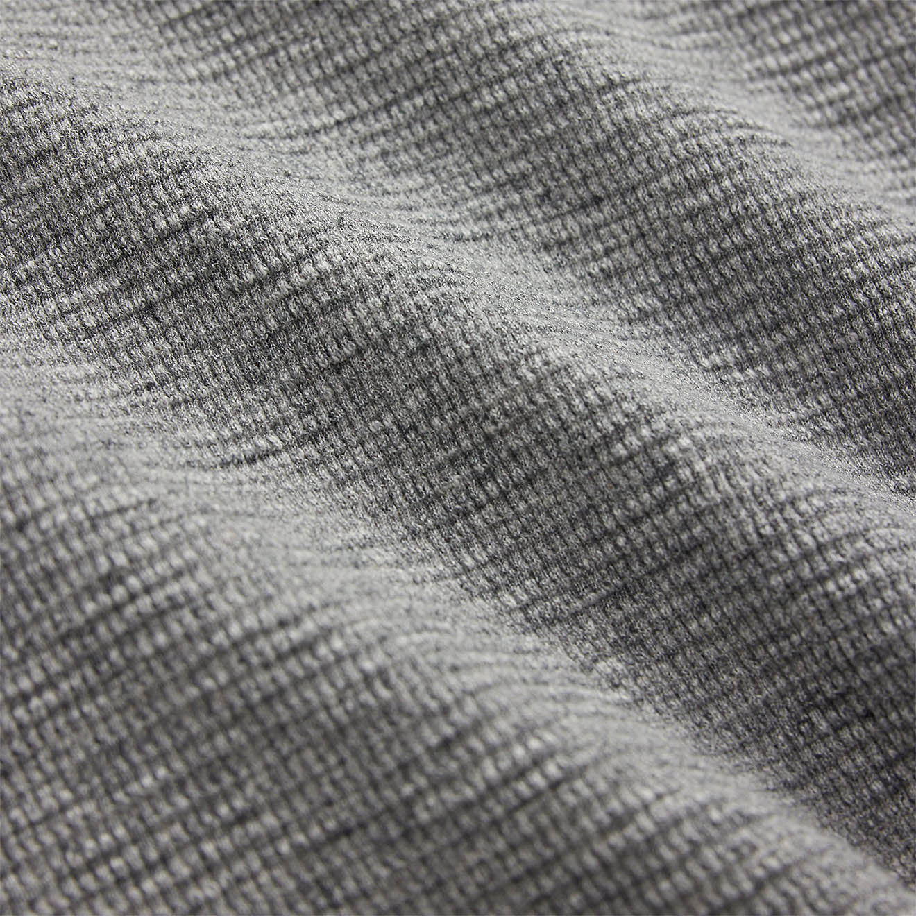 RRL By Ralph Lauren Waffle Knit Henley Long Sleeve Pullover Grey Heather - Image 5