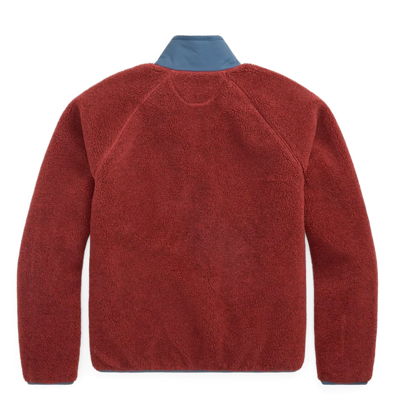 RRL By Ralph Lauren Wool Blend Pile Fleece Jacket Red Heather - Image 2