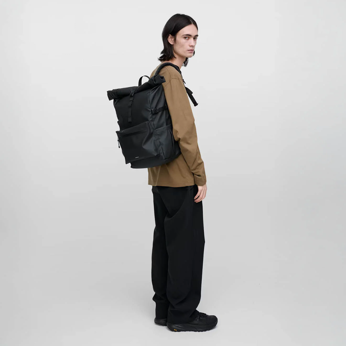 Sandqvist Stream Rolltop Backpack Large Black - Image 8
