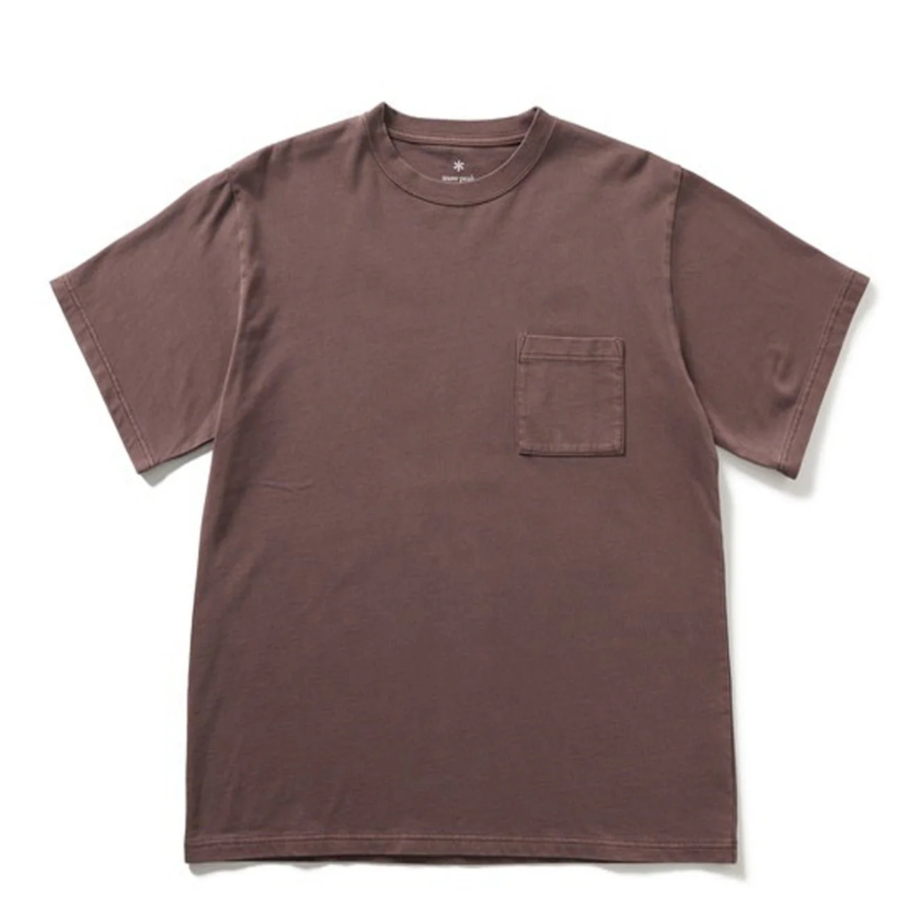 Snow Peak Garment Dyed T-Shirt Burgundy