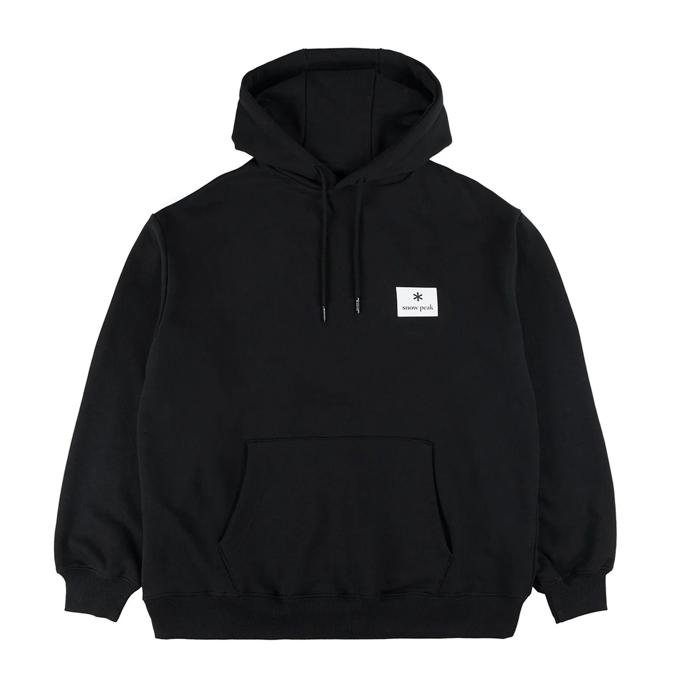 Snow Peak Square Logo Hoodie Black