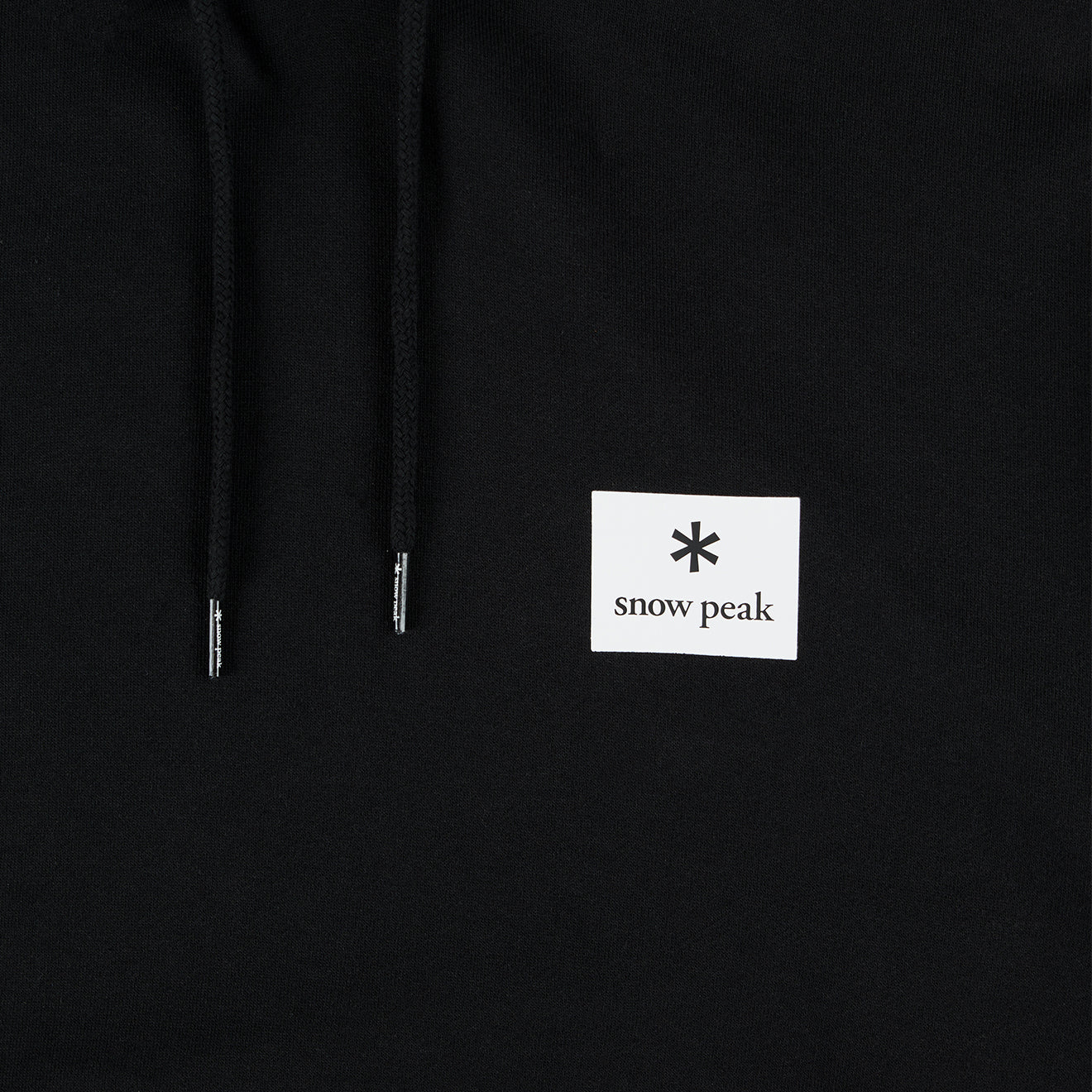 Snow Peak Square Logo Hoodie Black - Image 3