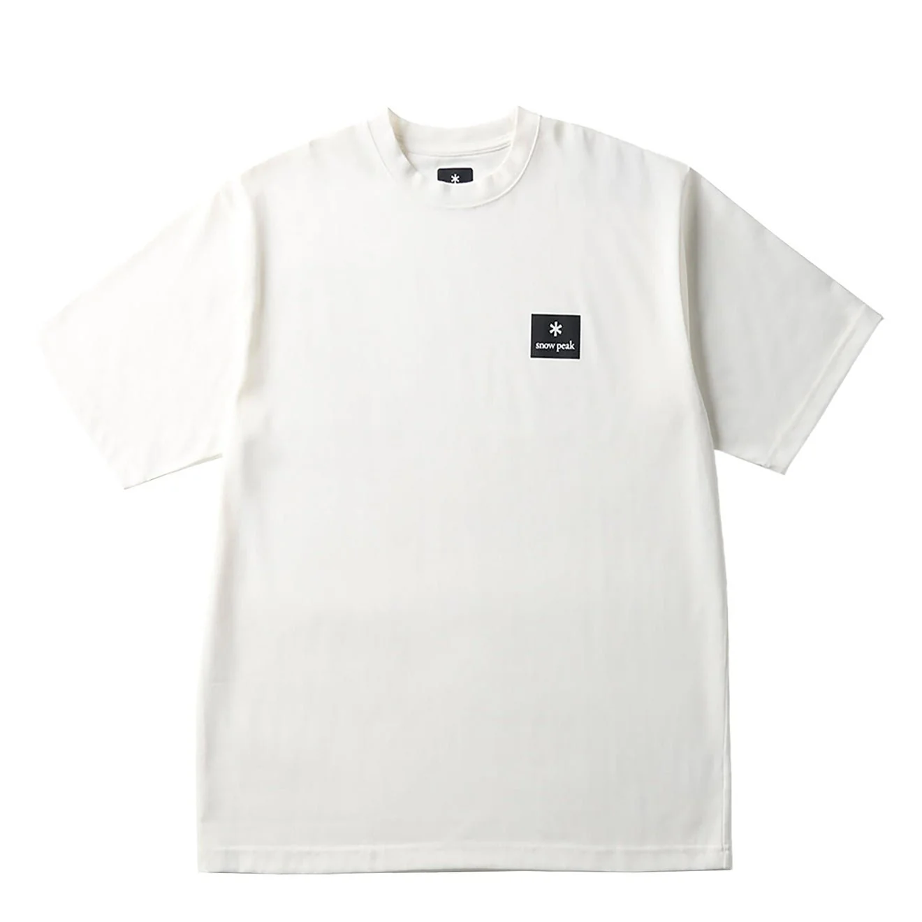 Snow Peak Standard Square Logo T-Shirt Off White