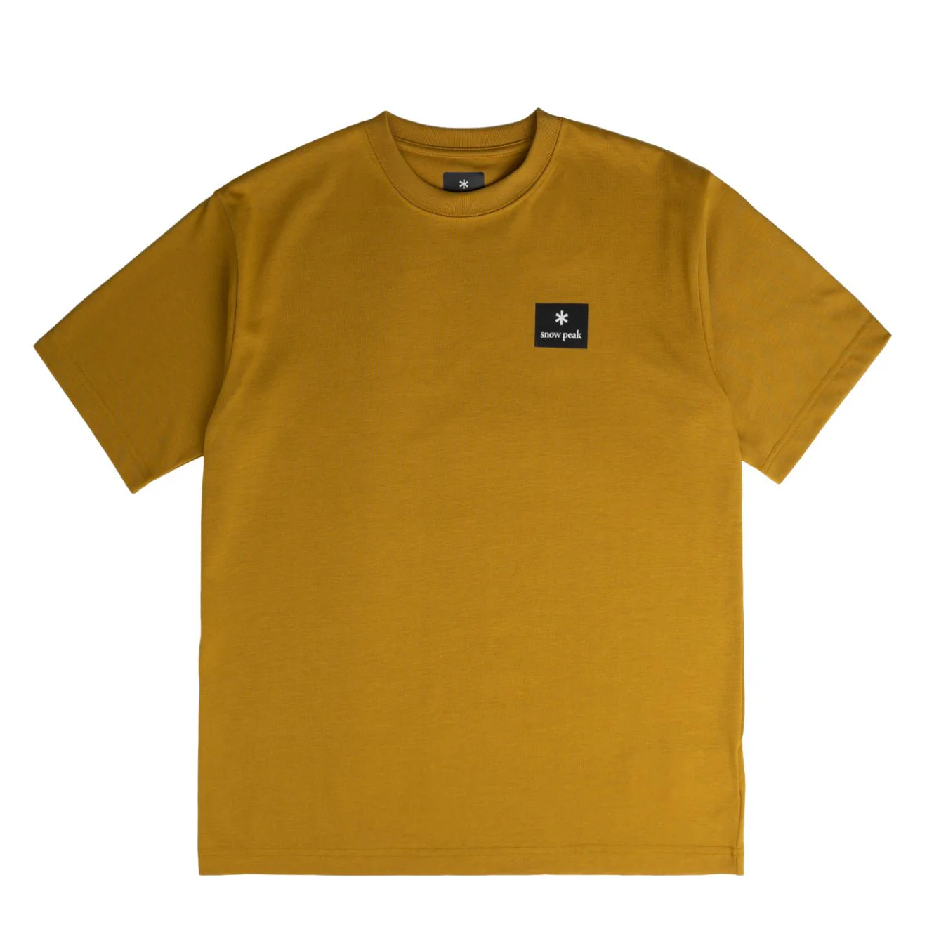 Snow Peak Standard Square Logo T-Shirt Yellow