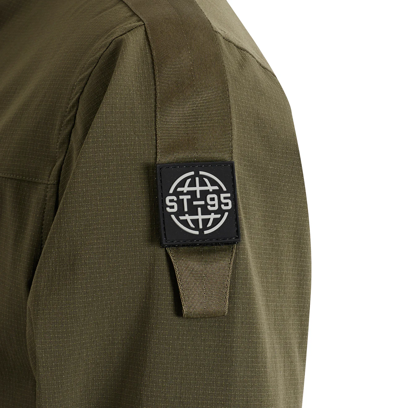 ST95 4 Way Stretch Zip Through Jacket Olive - Image 3