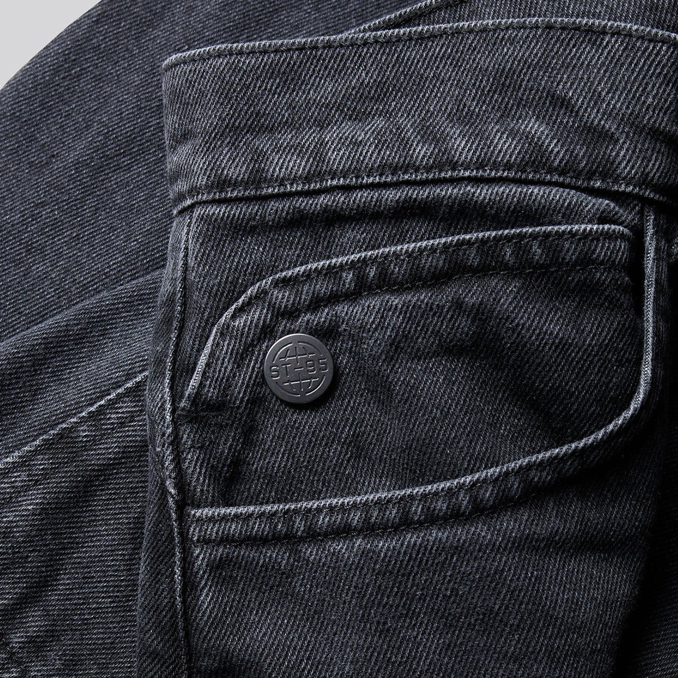 ST95 Volturno Baggy Jean Washed Black - Image 3