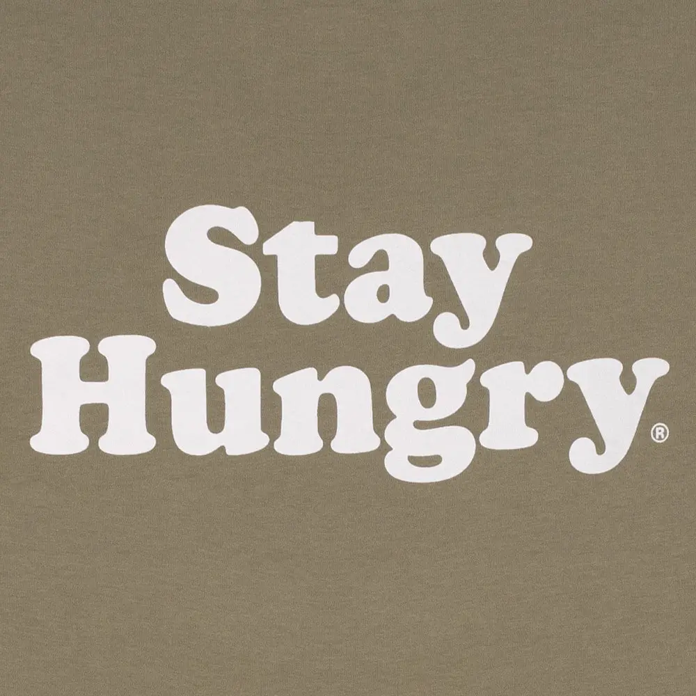 Stay Hungry Smooth T-Shirt Bamboo / White - Image 3