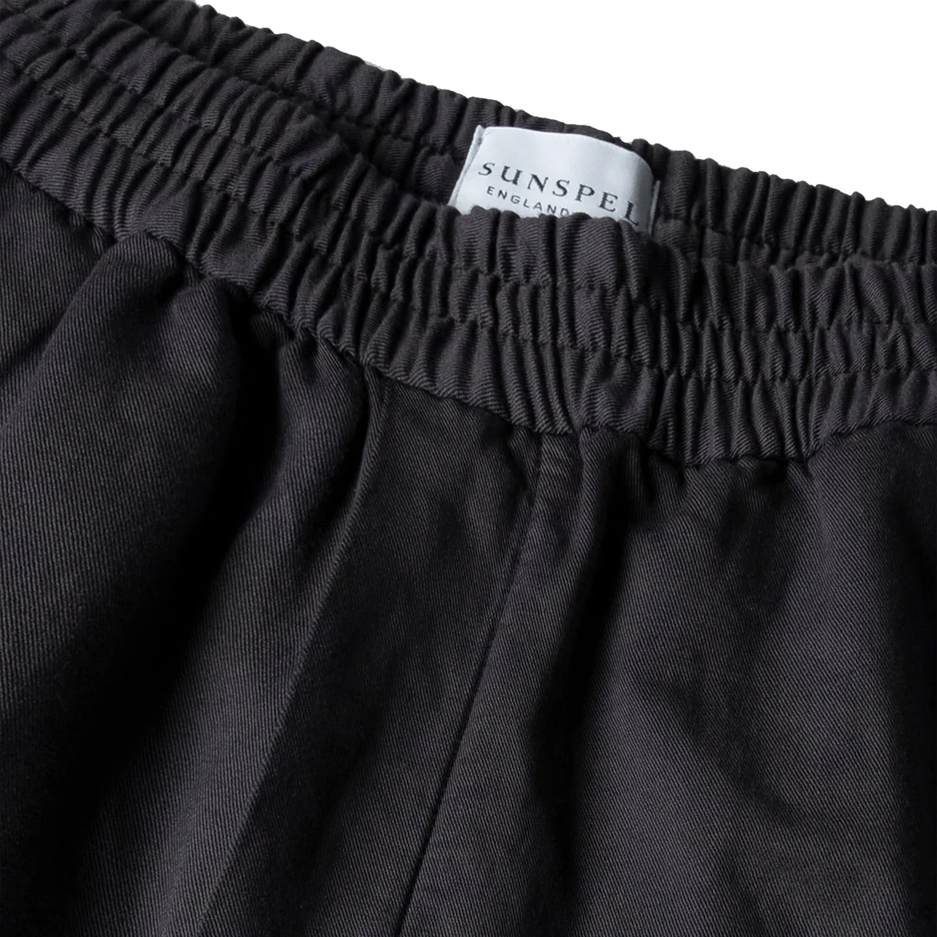Sunspel Drawstring Short Charcoal - Image 2