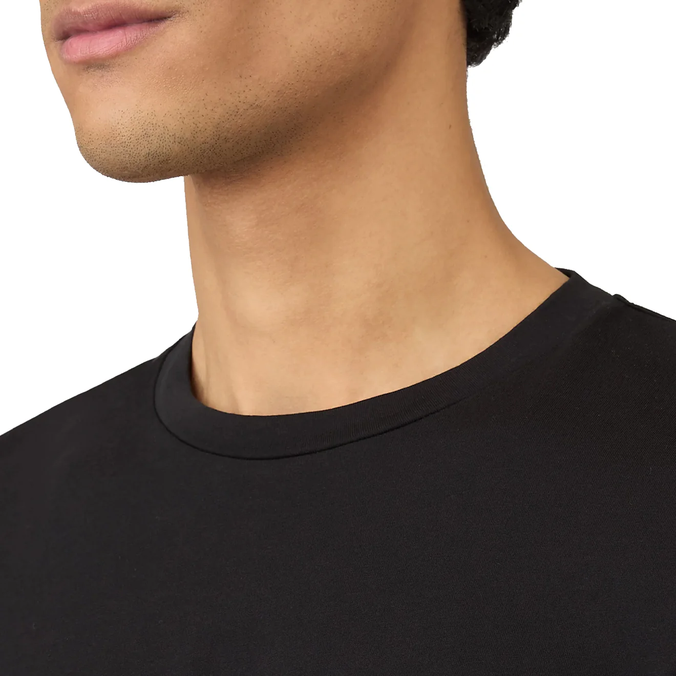 Sunspel Long Sleeve Riviera Midweight T-Shirt Black - Image 5