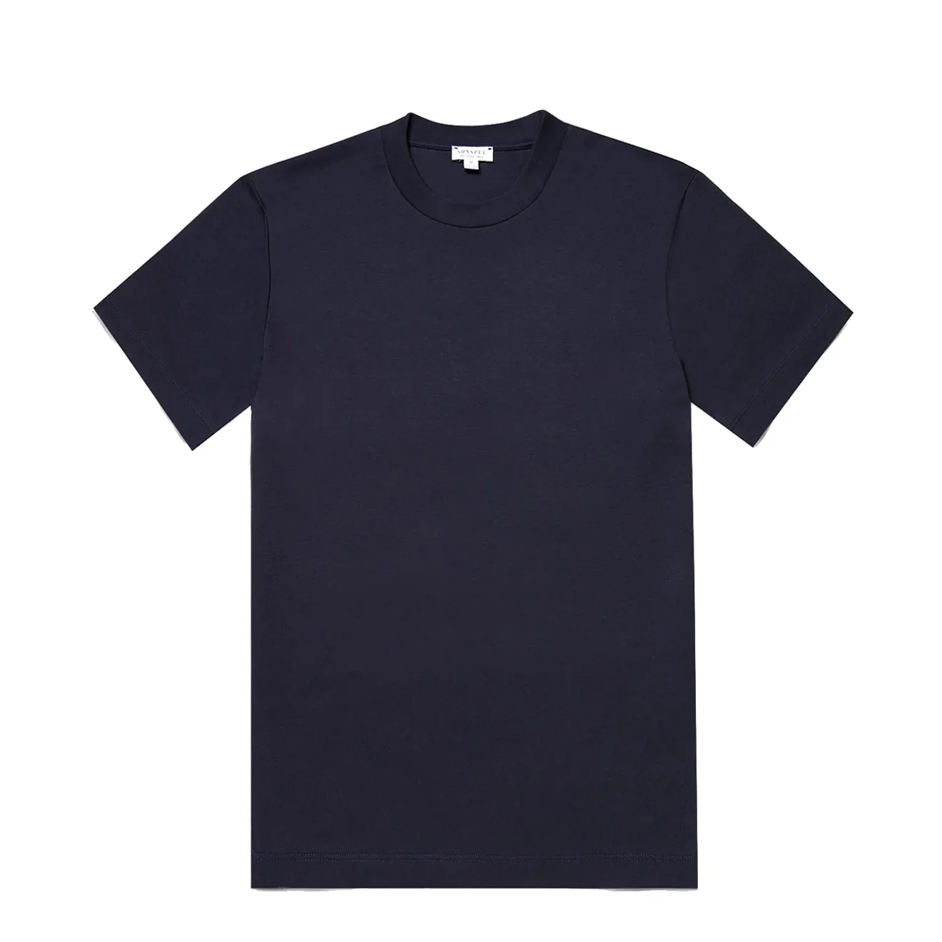 Sunspel Relaxed Fit Heavyweight Supima Cotton T‑Shirt Navy
