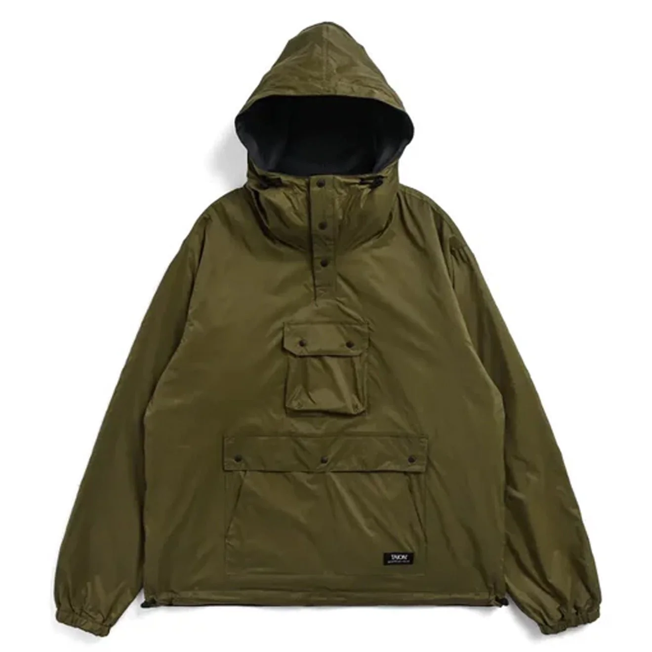 Taion Mountain Non Down Reversible Hooded Jacket Dark Olive / Dark Navy - Image 3