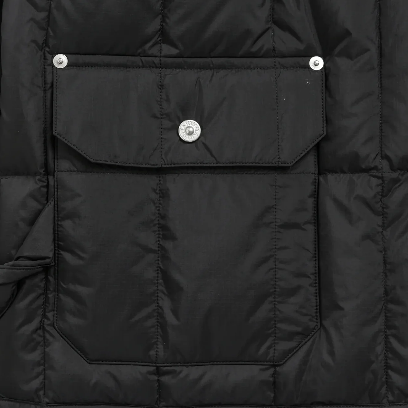 Taion Work Crew Neck Down Jacket Black - Image 3