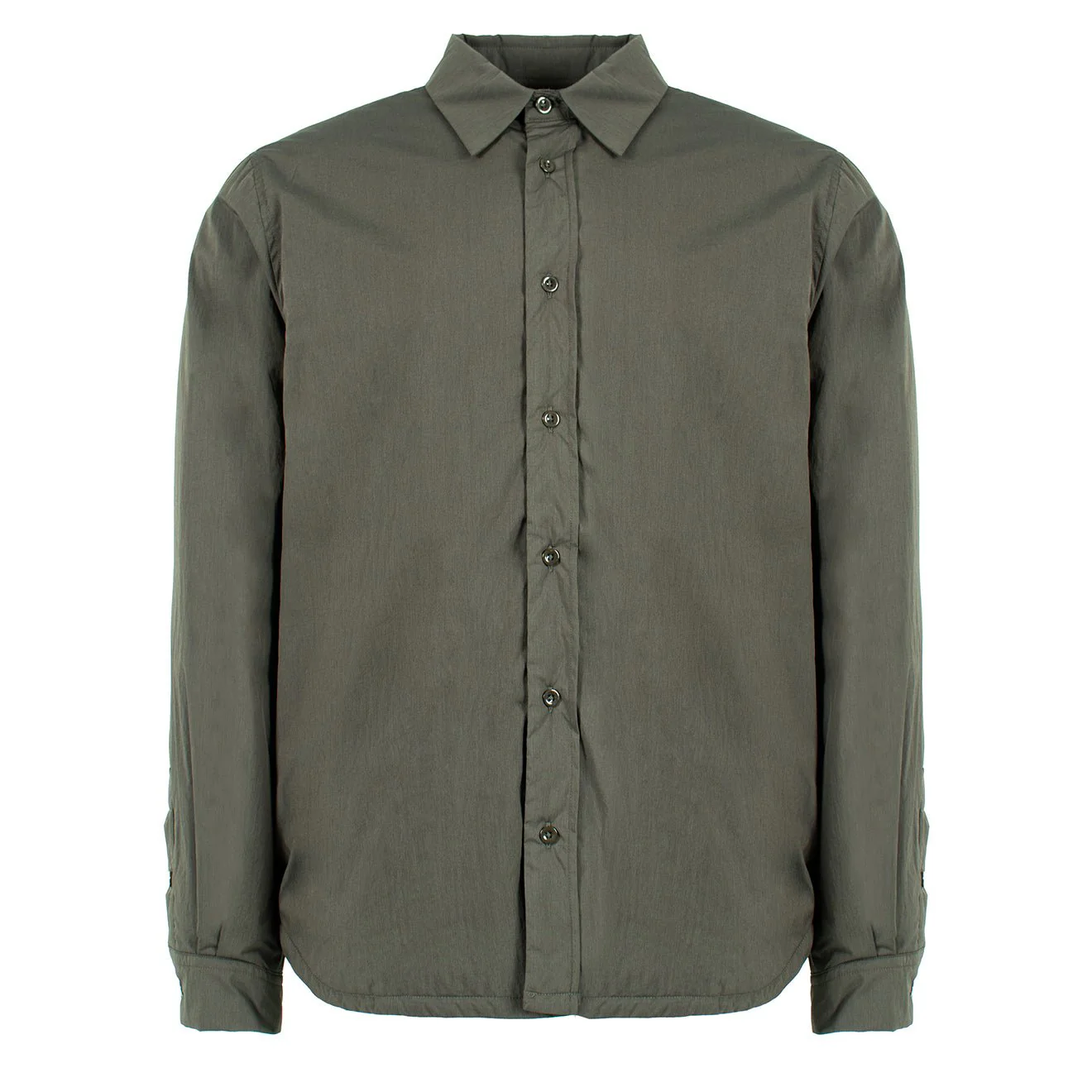 Ten C L/S Quited Camicia Imbottita Manica Shirt Green