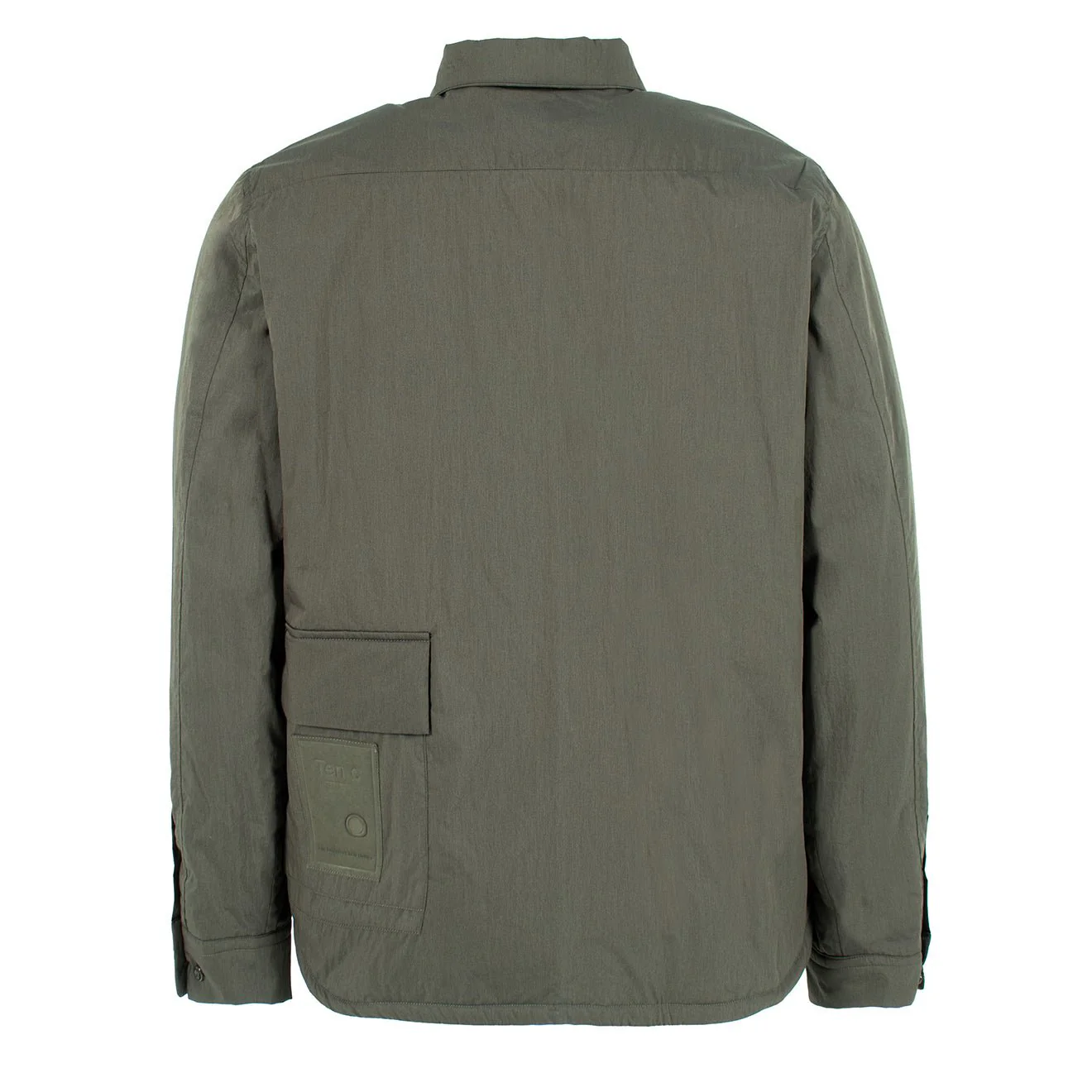 Ten C L/S Quited Camicia Imbottita Manica Shirt Green - Image 2