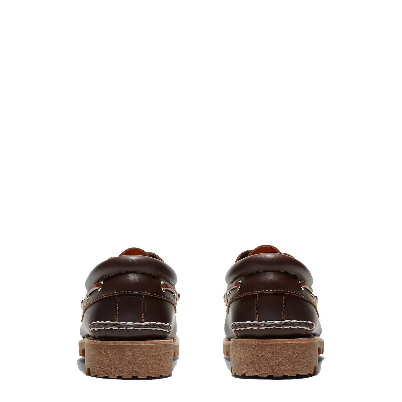 Timberland Authentic 3-Eye Lug Handsewn Boat Shoe Brown - Image 4
