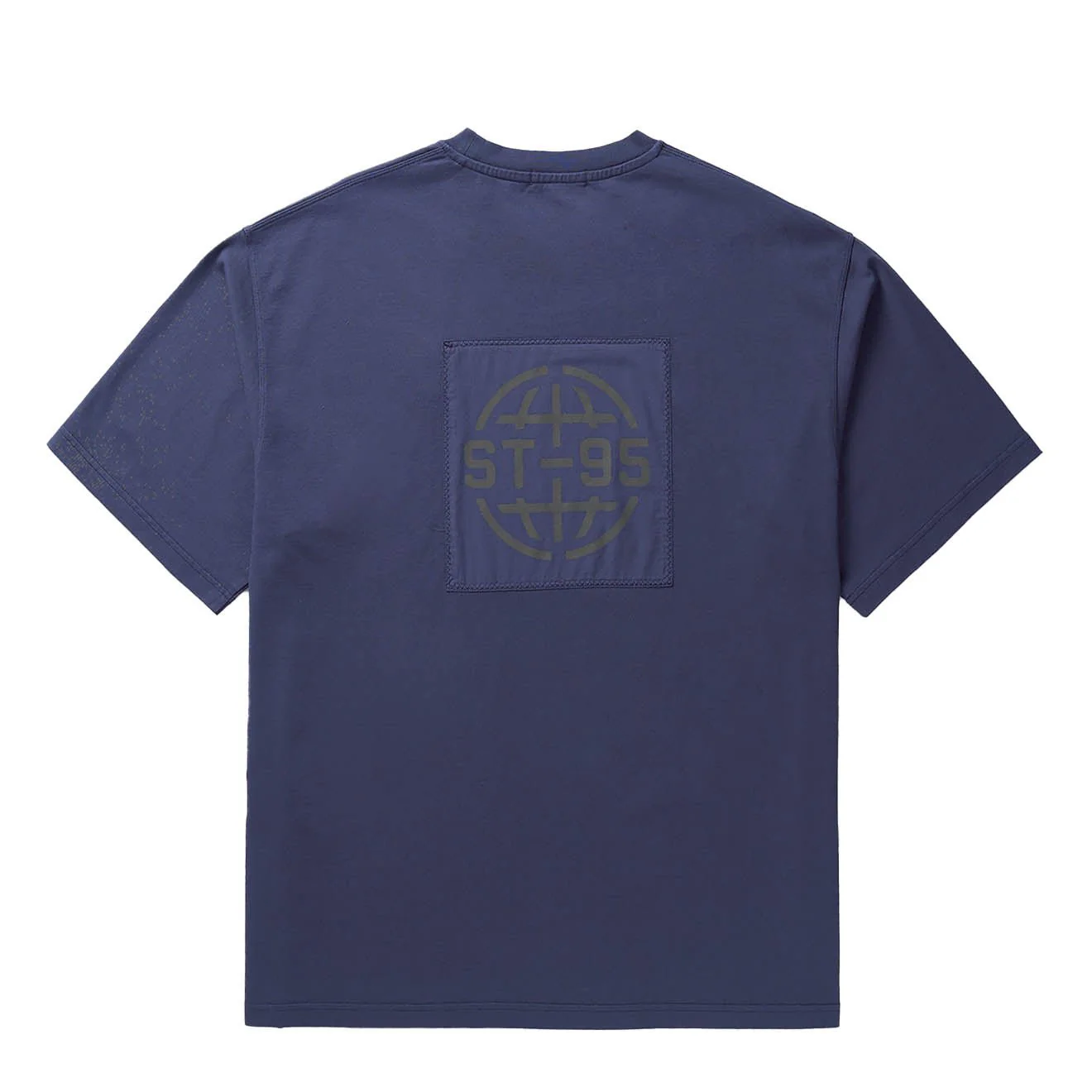 ST95 Urano Patch Oversized T-shirt Navy - Image 2