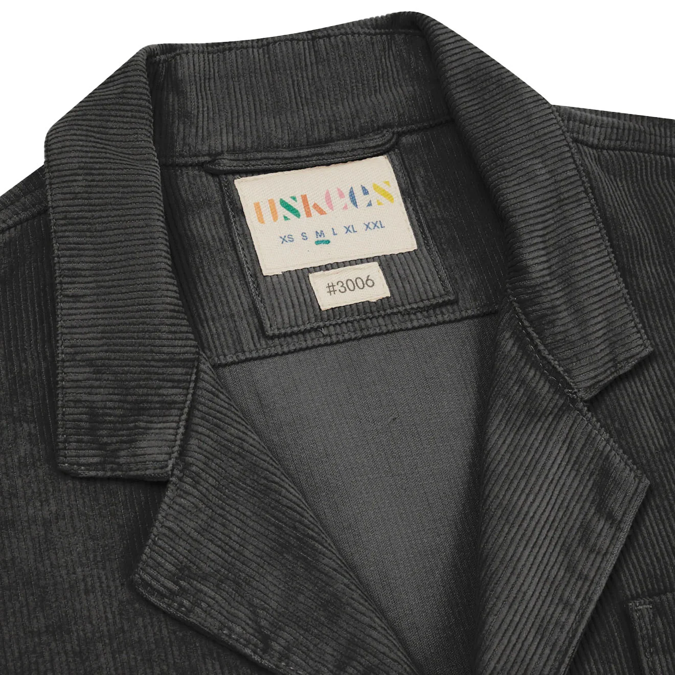 Uskees 3006 Cord Blazer Faded Black - Image 4