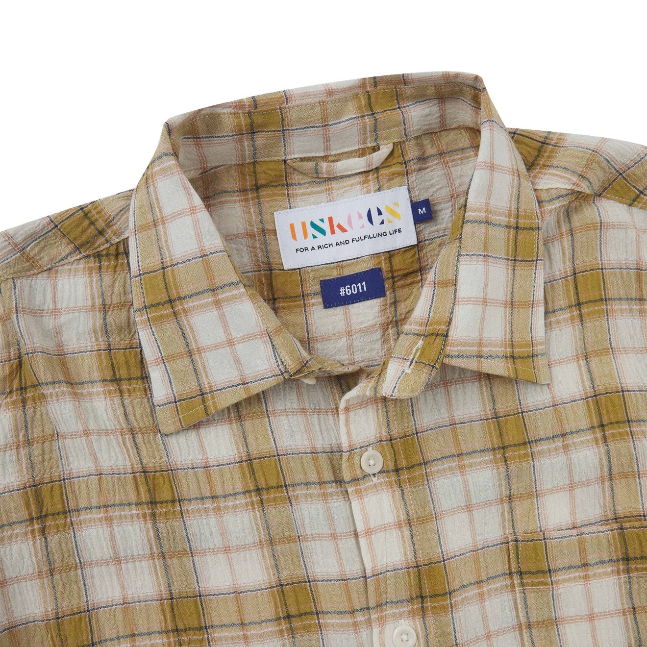 Uskees 6011 Timber Leah Shirt Sand Pebble Plaid - Image 3