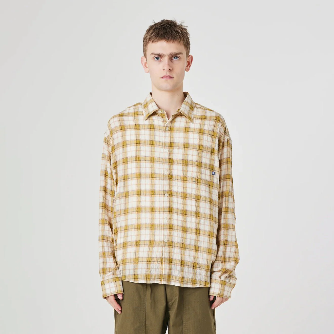 Uskees 6011 Timber Leah Shirt Sand Pebble Plaid - Image 5