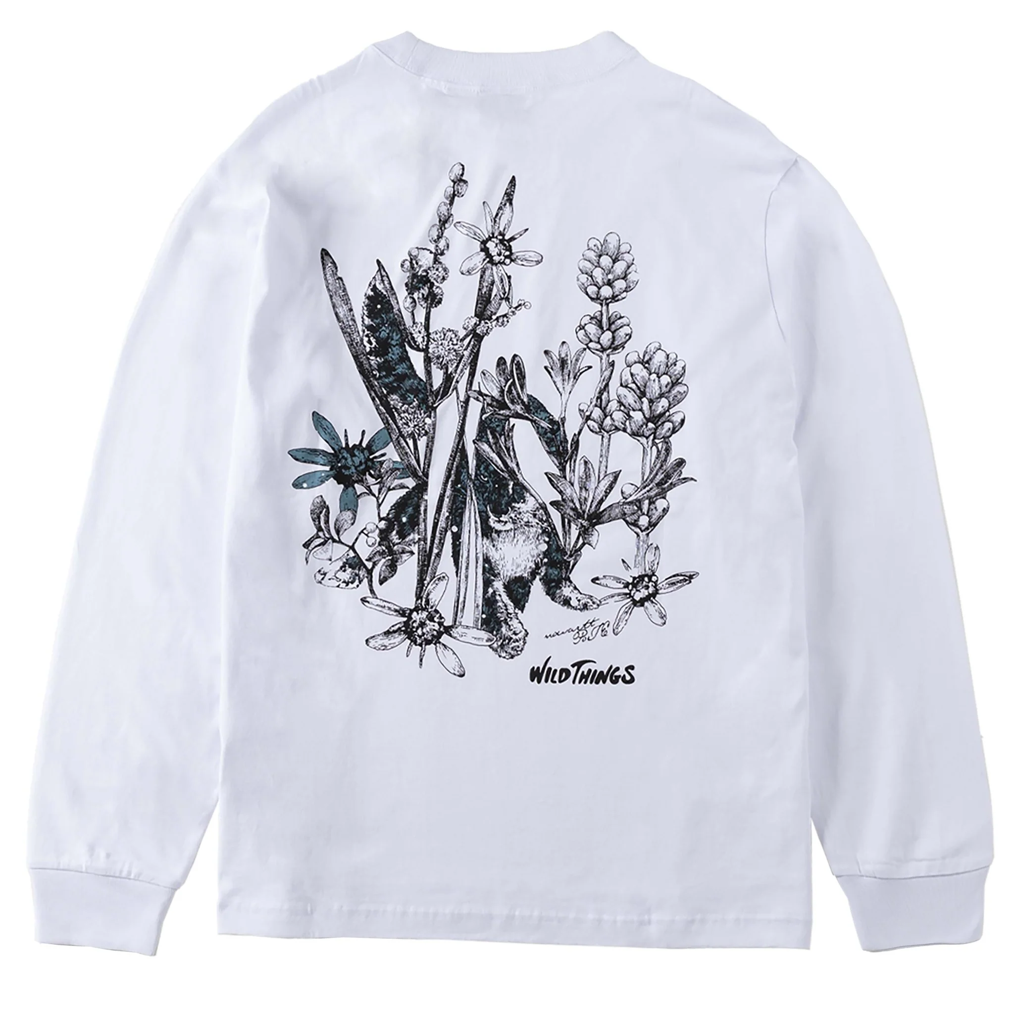 Wild Things Snow Leopard Graphic Long Tee White - Image 2